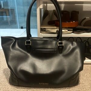 Buffbunny Game Changer Tote — Black with gold hardware.